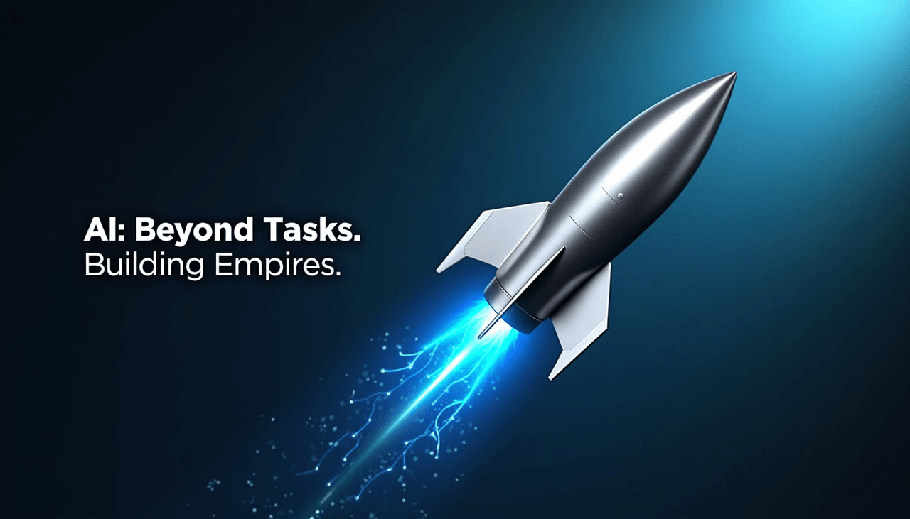 Stop Thinking Small: How AI Turns Your Business Into a Growth Engine (Not a Robot Factory) Cover